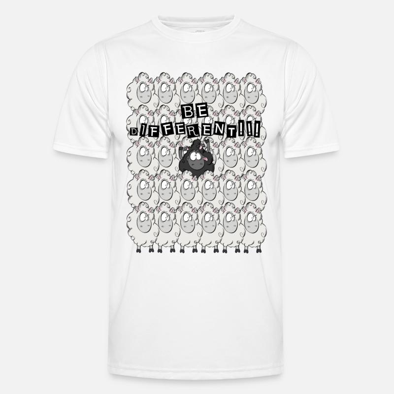 Schwarzes Schaf Männer Funktions-T-Shirt