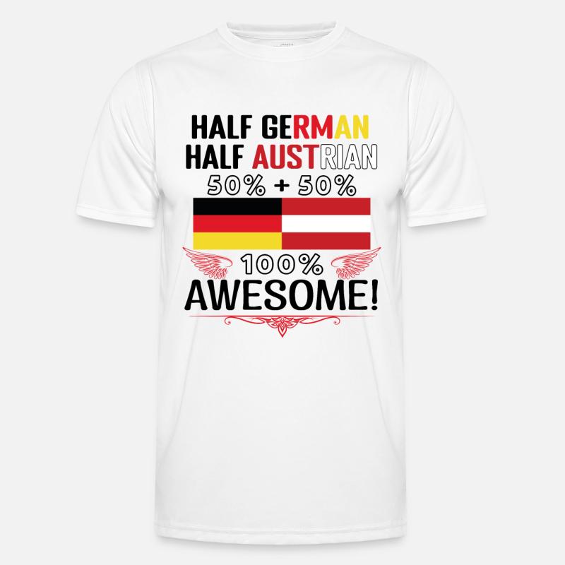 Half German, half Austrian - Men's Functional T-Shirt - white