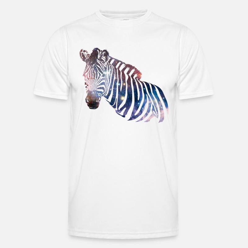 Zebra Galaxy Männer Funktions-T-Shirt