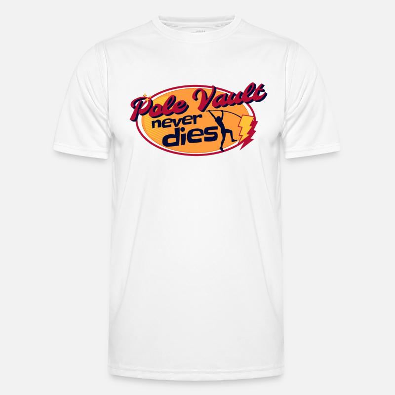 Sechssprung-Sportathlet Männer Funktions-T-Shirt