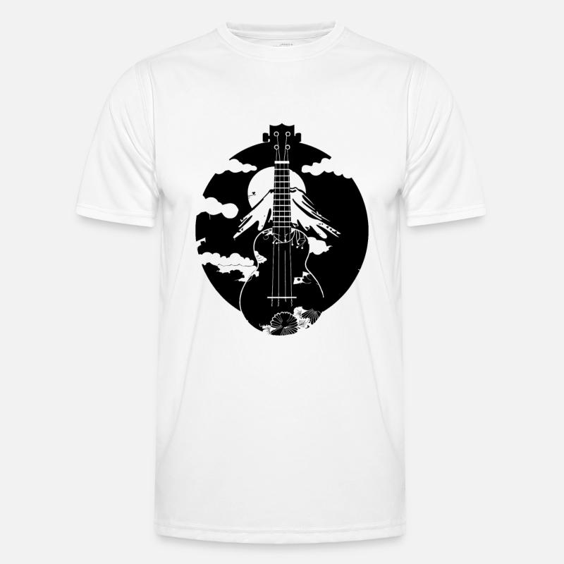 Dessin de ukulélé T-shirt sport Homme