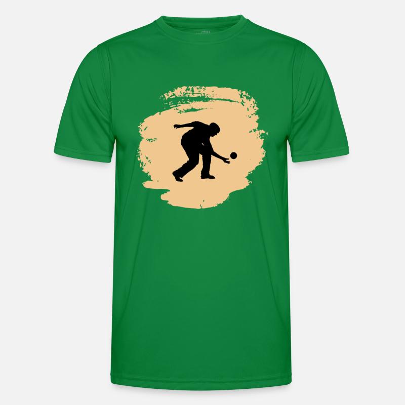 Boule Bocce Boccia-Spieler Männer Funktions-T-Shirt