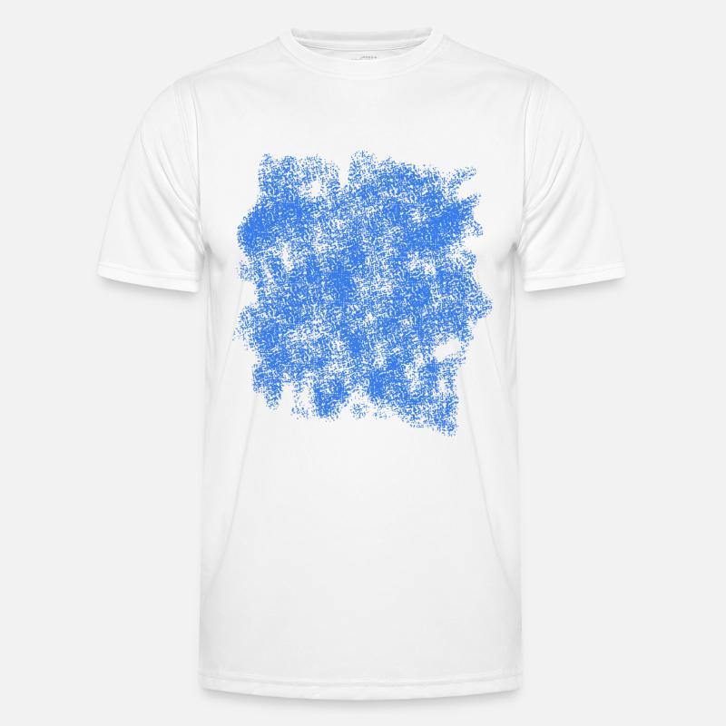 Hintergrund Blau Männer Funktions-T-Shirt