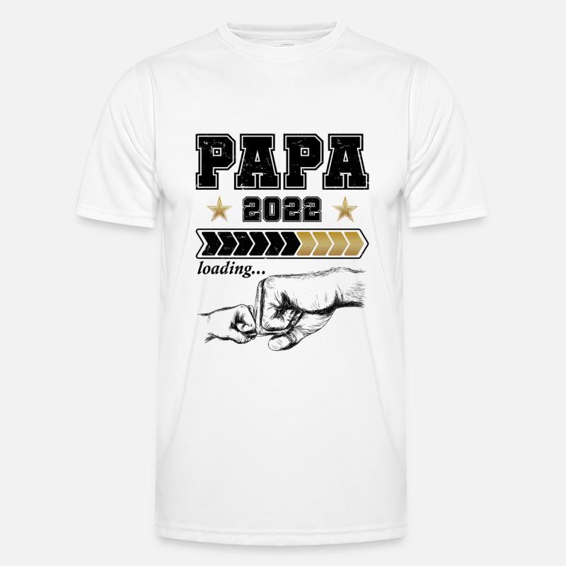 Papa 2022 Loading - Vaterschaftsgeschenk Männer Funktions-T-Shirt