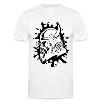 Guerrier viking Head Viking - T-shirt sport Homme - blanc - Devant - AI Model Male 178 dark (178cm)
