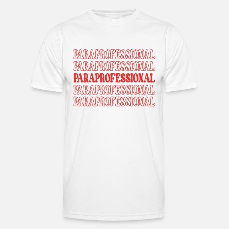 Paraprofessioneller Lehrerassistent Lehrerassistent - Männer Funktions-T-Shirt - Weiß