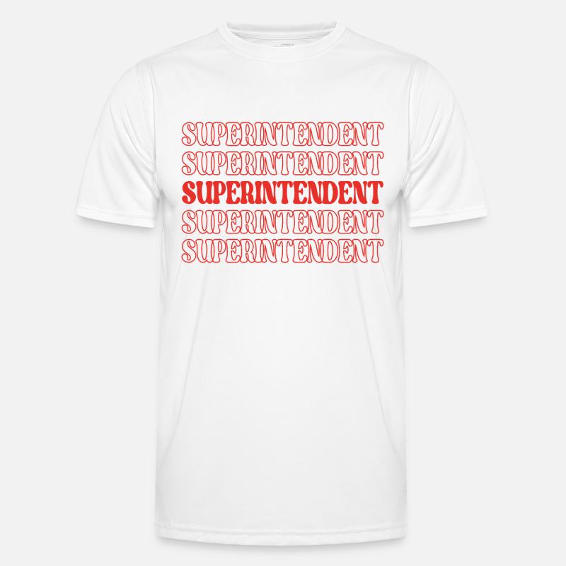Superintendent Supervisor Direktor Chef Männer Funktions-T-Shirt
