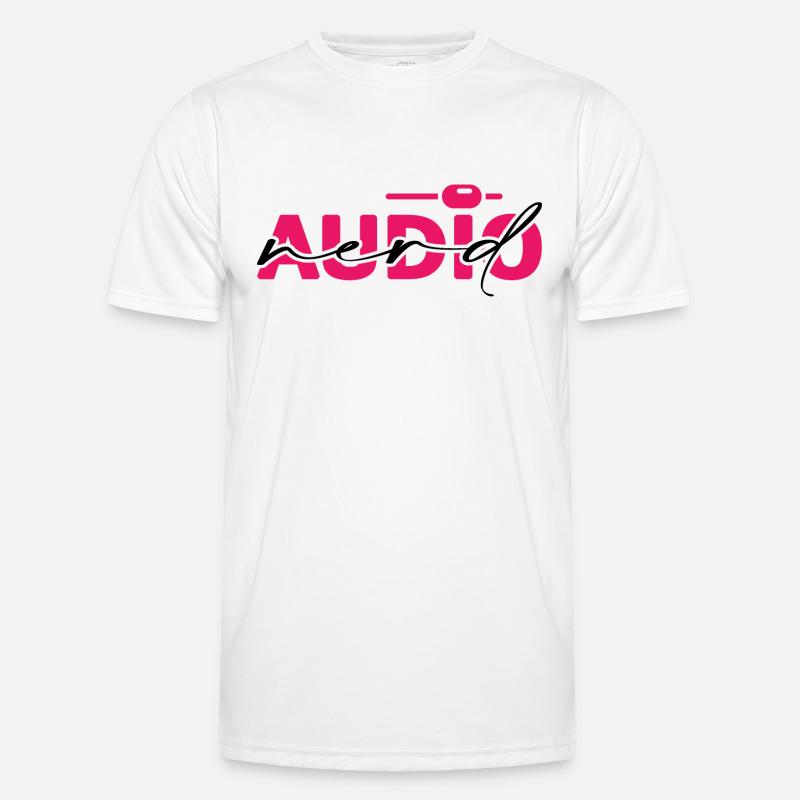audio music-nerd minimal techno dj Männer Funktions-T-Shirt