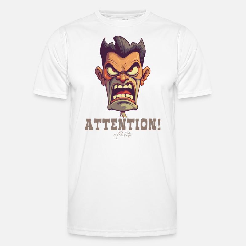 Drill Sergeant Instructor, Attention! - Men's Functional T-Shirt - white