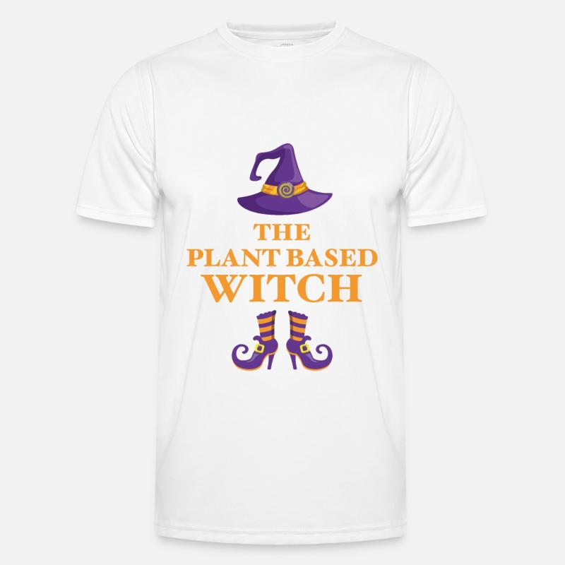 The Plant Based Witch - Men's Functional T-Shirt - white