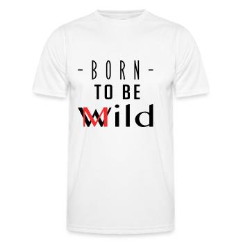 Born To Be Mild - T-shirt sport Homme - blanc - Devant - AI Model Male 178 dark (178cm)