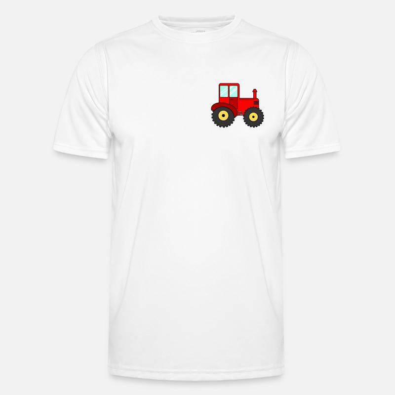 Traktor Rot Männer Funktions-T-Shirt