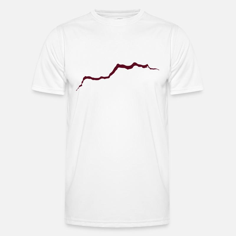 Hole crack split Men's Functional T-Shirt