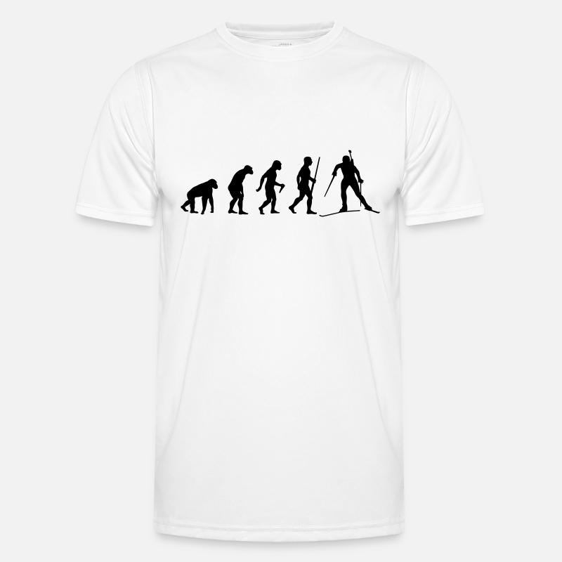 Biathlon Evolution - Männer Funktions-T-Shirt - Weiß