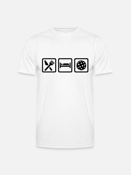 Floorball - Männer Funktions-T-Shirt - Weiß