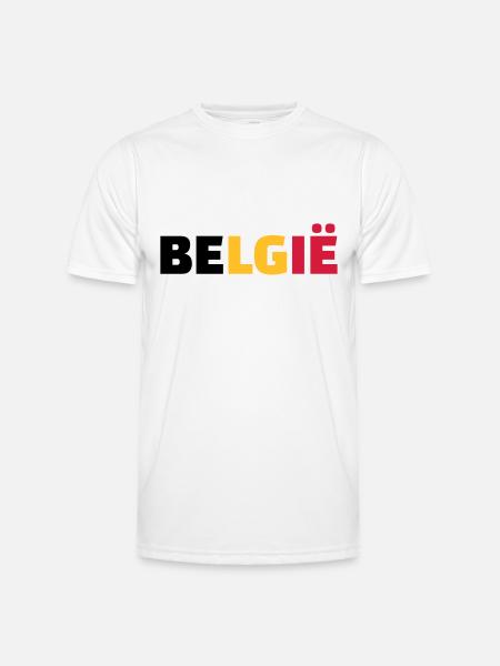 Belgie - Men's Functional T-Shirt - white
