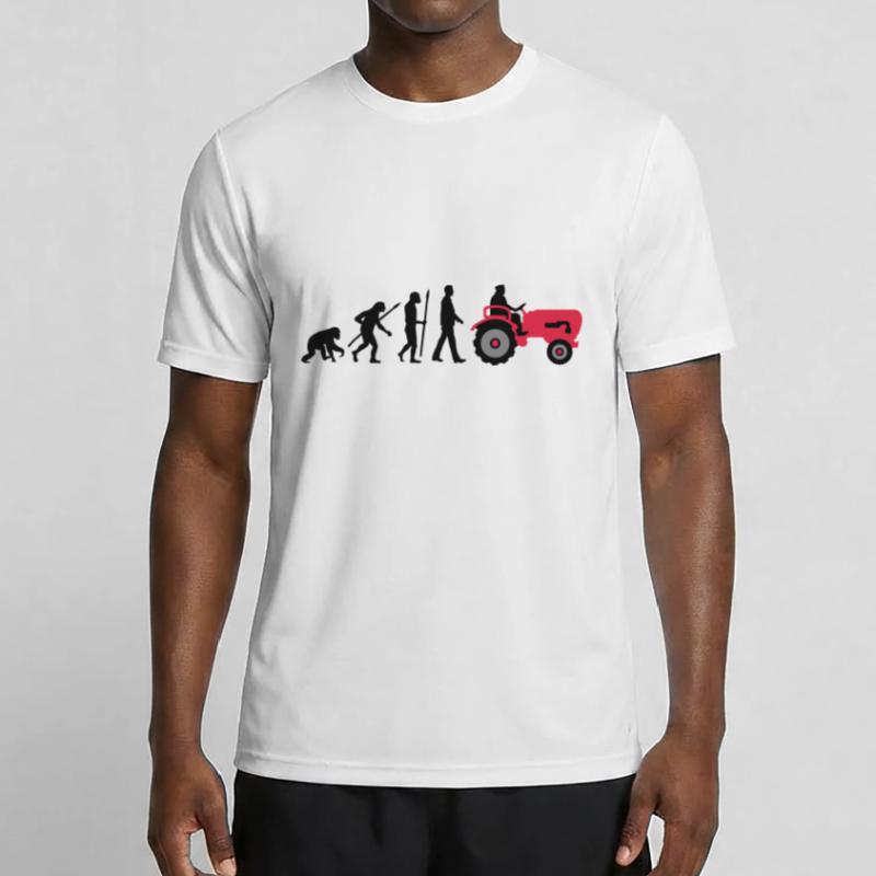 evolution_bauer_mit_traktor_032013_a_3c T-shirt sport Homme
