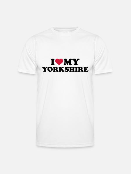 Yorkshire - Männer Funktions-T-Shirt - Weiß