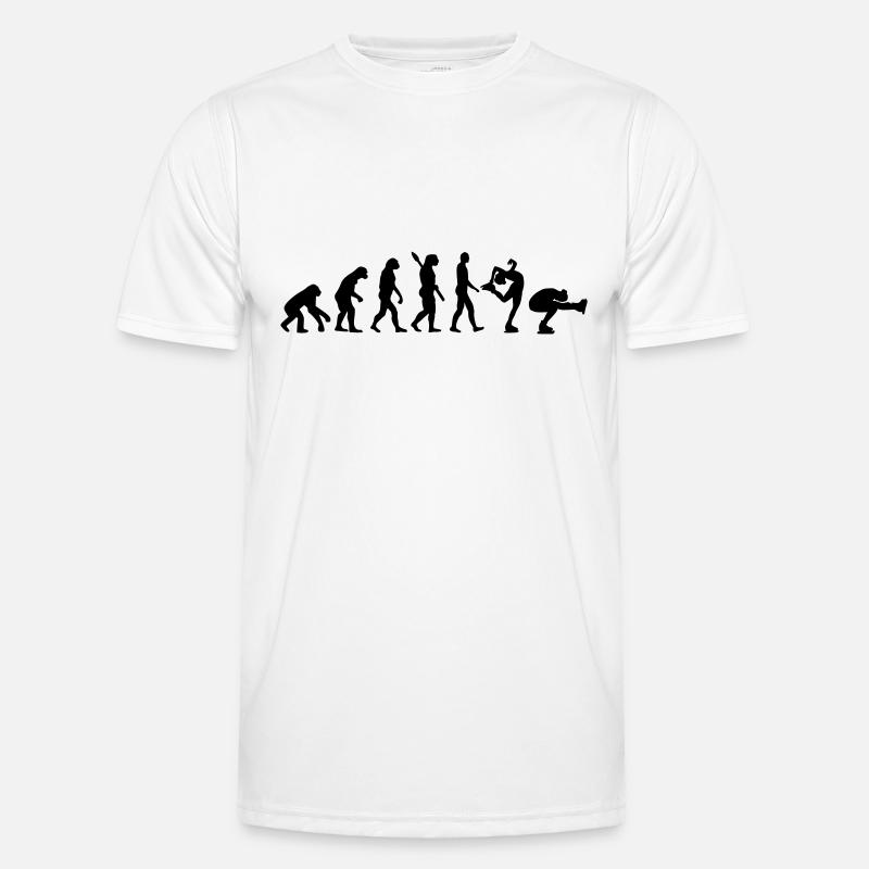 Evolution Eiskunstlauf - Männer Funktions-T-Shirt - Weiß