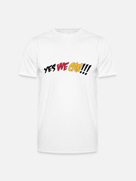 yes we can - Men's Functional T-Shirt - white