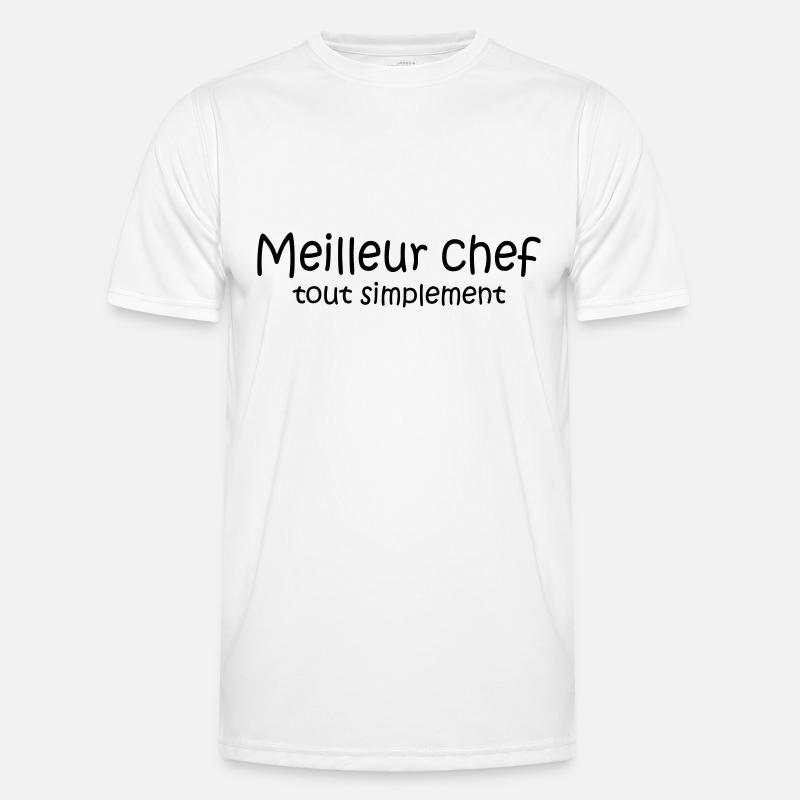Meilleur chef tout simplement Männer Funktions-T-Shirt