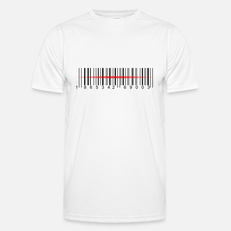 Barcode Scanner Männer Funktions-T-Shirt