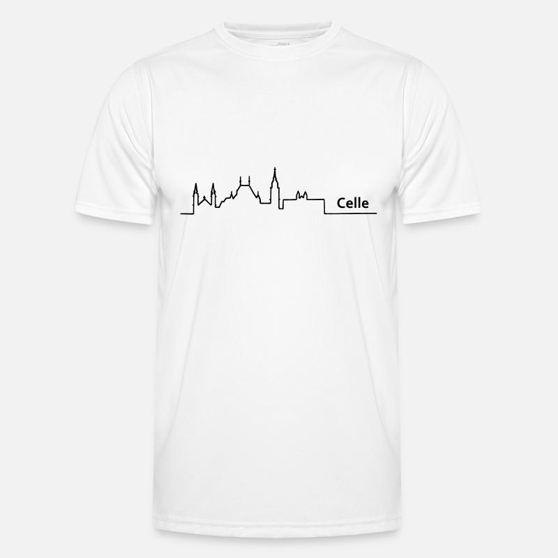 celle skyline Männer Funktions-T-Shirt