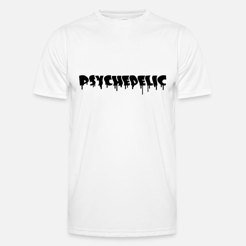 Psychedelic Graffiti - Männer Funktions-T-Shirt - Weiß