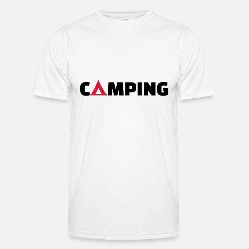 Camping - Men's Functional T-Shirt - white