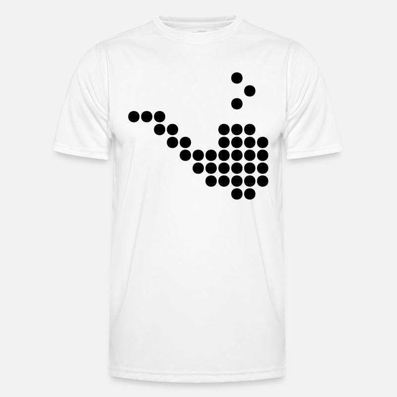 pipe dots - Männer Funktions-T-Shirt - Weiß