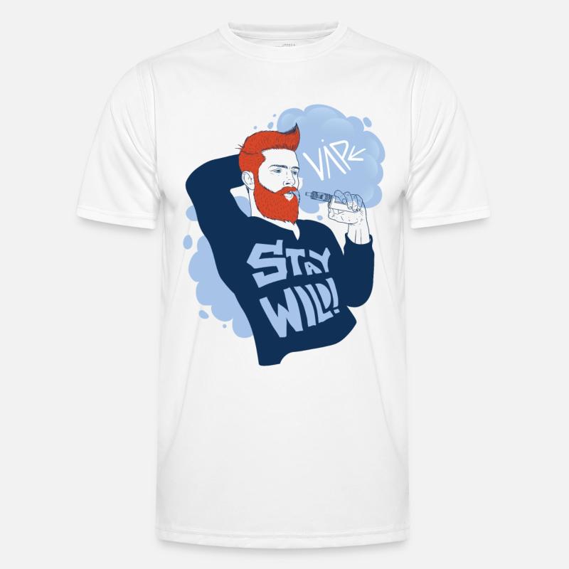 Vaperguy mit wildem Lifestyle Männer Funktions-T-Shirt