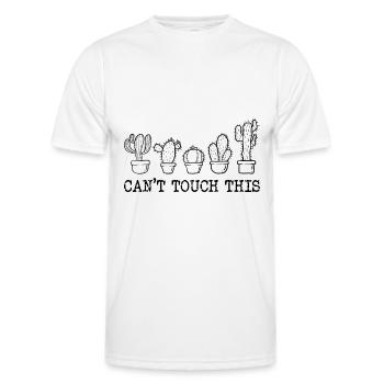 Kaktus - Männer Funktions-T-Shirt - Weiß - Vorne - AI Model Male 178 dark (178cm)