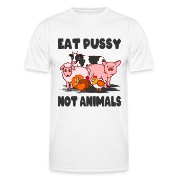 Veganer Tierschützer - Männer Funktions-T-Shirt - Weiß - Vorne - AI Model Male 178 dark (178cm)