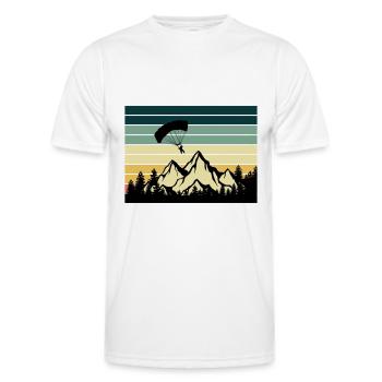 Paragliding - Männer Funktions-T-Shirt - Weiß - Vorne - AI Model Male 178 dark (178cm)