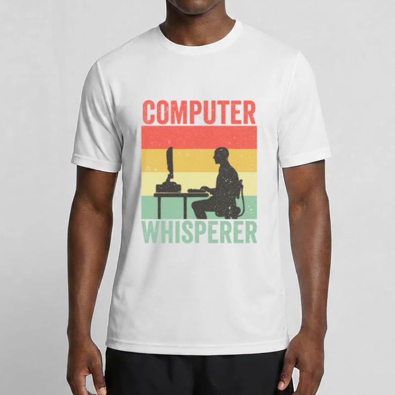 Computer Whisperer IT Support Programmierer Männer Funktions-T-Shirt