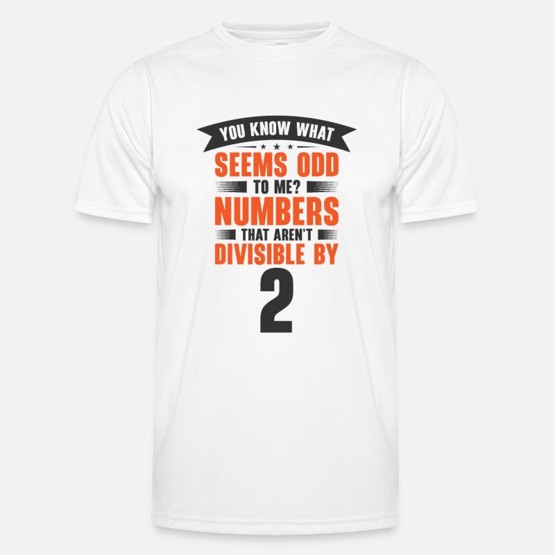 Math Odd Numbers Mathematician Whole Number Men's Functional T-Shirt