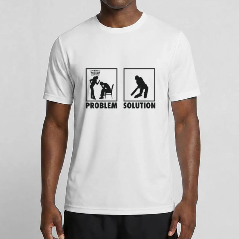 Cricket Game Cricket Player Statement Problem Männer Funktions-T-Shirt