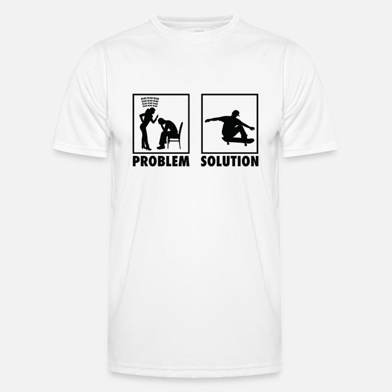 Skateboard Skateboarders Statement Problem T-shirt sport Homme