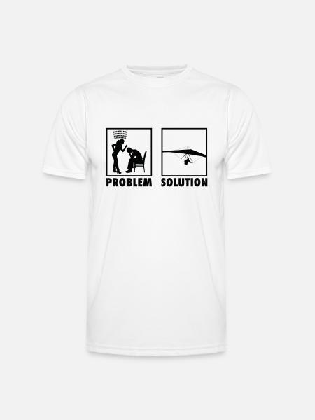 Paragliding Paragliders Statement Problem - Men's Functional T-Shirt - white