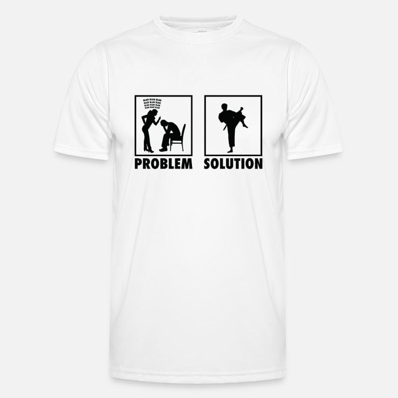Karate Karate Practitioners Karateka Statement - Männer Funktions-T-Shirt - Weiß
