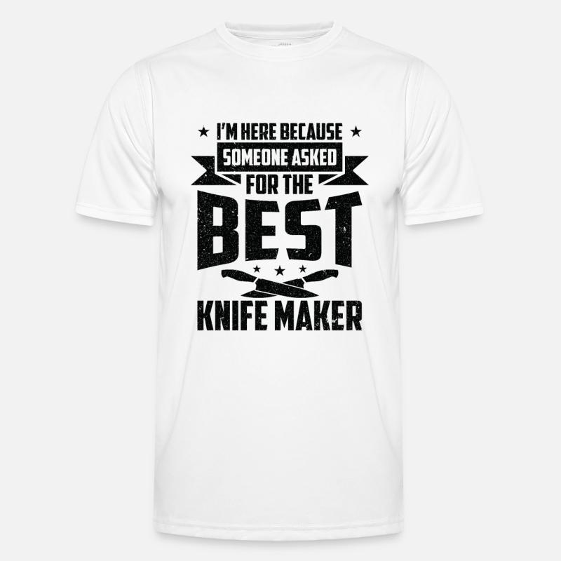 Knifemaking Knife Making Bladesmith Smithing Knife Men's Functional T-Shirt