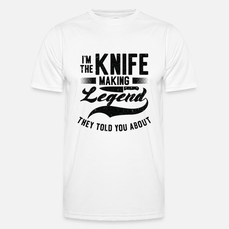 Knifemaking Knife Making Bladesmith Smithing Knife Men's Functional T-Shirt