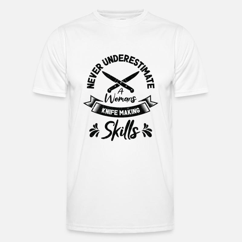 Knifemaking Knife Making Bladesmith Smithing Knife Men's Functional T-Shirt