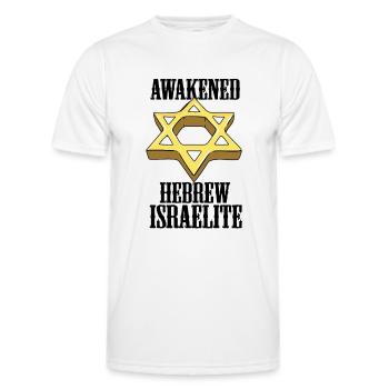 Erwachter Hebräer Israelit Israel Jude Israeli - Männer Funktions-T-Shirt - Weiß - Vorne - AI Model Male 178 dark (178cm)