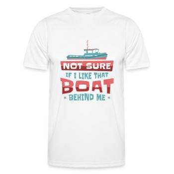Schlepper Segler Kapitän Bootseigner Meer - Männer Funktions-T-Shirt - Weiß - Vorne - AI Model Male 178 dark (178cm)
