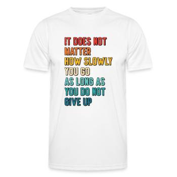 Studentisches Lernen Bildung Studieren - Männer Funktions-T-Shirt - Weiß - Vorne - AI Model Male 178 dark (178cm)