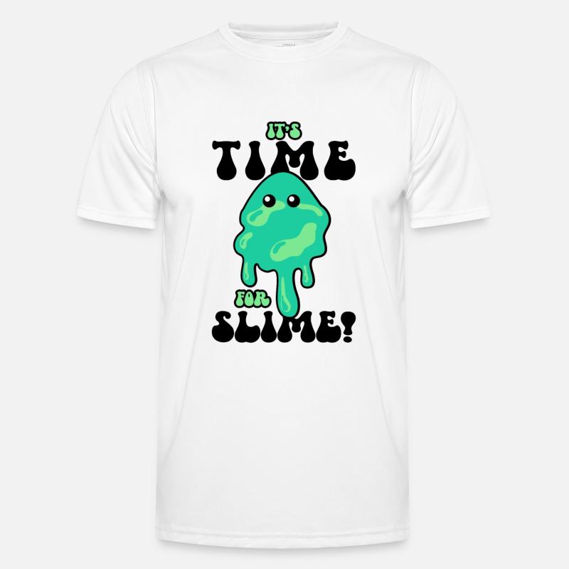 Slime Puddle Cool Cute Adorable for Slime Maker Men's Functional T-Shirt