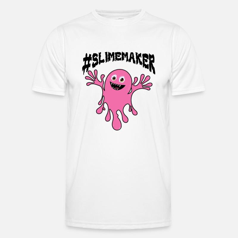 Slime Nerd Glasses Cute Adorable for Slime Maker Men's Functional T-Shirt