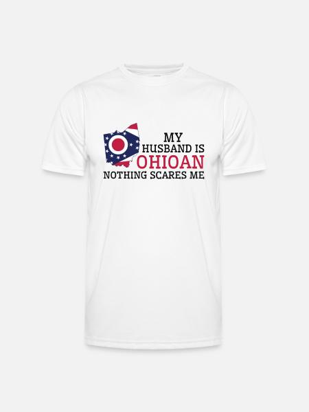 Intet skræmmer mig Ohioan Mand Ohio - Funktionsshirt til herrer - hvid
