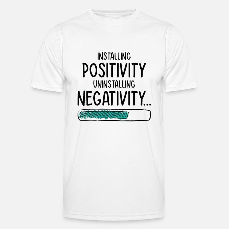 Installing Optimistic People Happiness Positive - Men's Functional T-Shirt - white